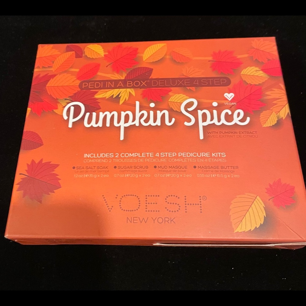 Pumpkin Spice pedicure in a box